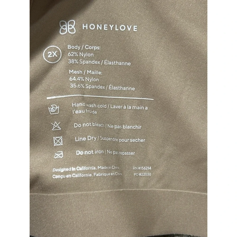 HoneyLove Crossover Bra Size 2X Beige Adjustable Straps - Picture 5 of 5